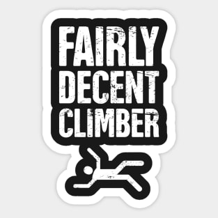 Fairly Decent Climber Sticker
